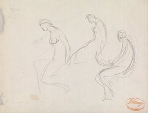 3人の女性の研究 作： George Romney